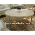 European luxury classic furniture living room solid wood coffee table
